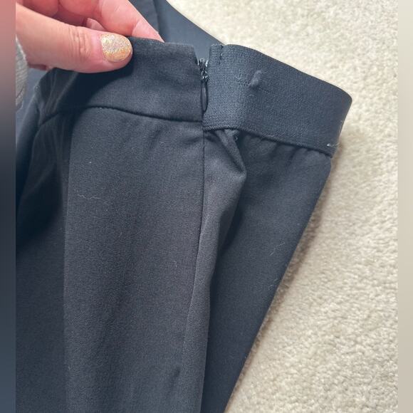 VENUS Elegant Black Flare Pants Split Leg with Tie - Picture 7 of 9